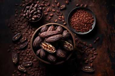 Cacao and organic coffee
