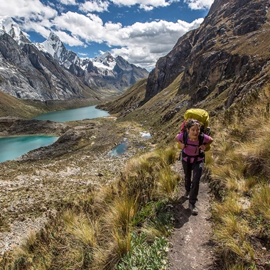 Hiking through the central cordillera